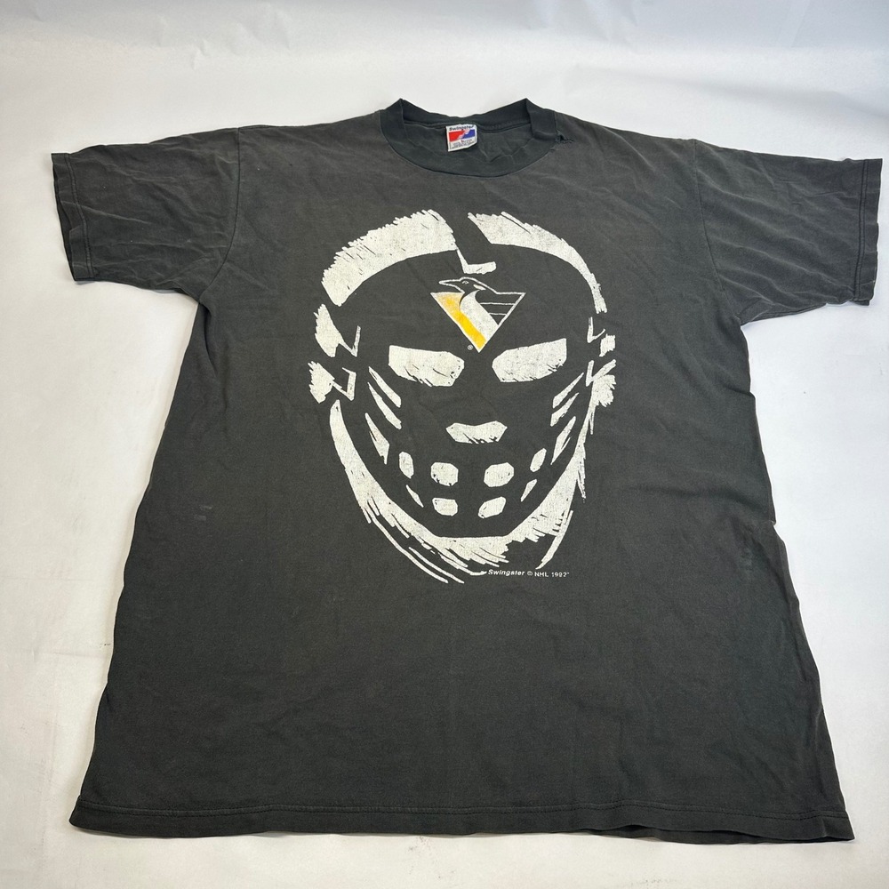 Vintage Swingster NHL Pittsburgh Penguins Graphic T-Shirt Black Men's Large L